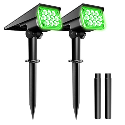 20 LED IP65 Waterproof Solar Landscape Spotlights 4 Pack Cold White Z97066
