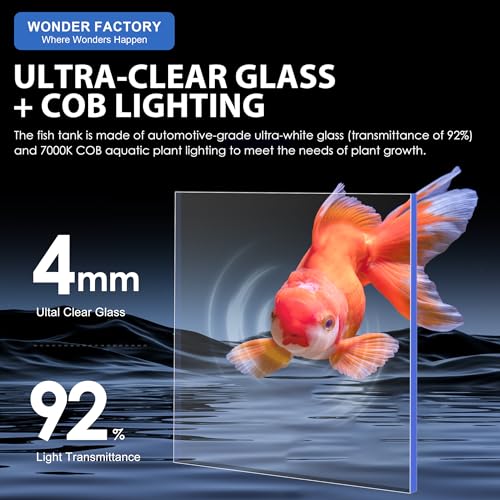 1.5 Gallon Float Glass Fish Tank Starter Kit B441579