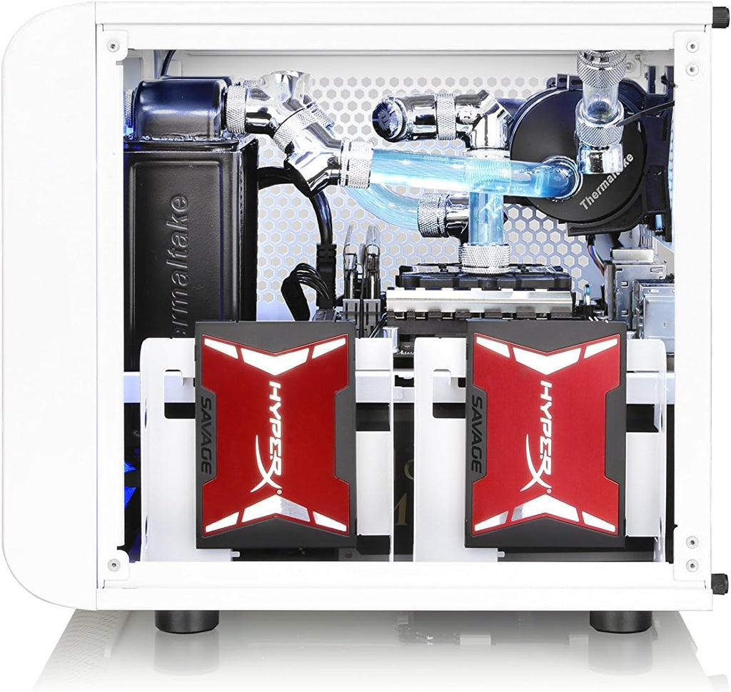 White Mini ITX Cube Computer Chassis Y597360
