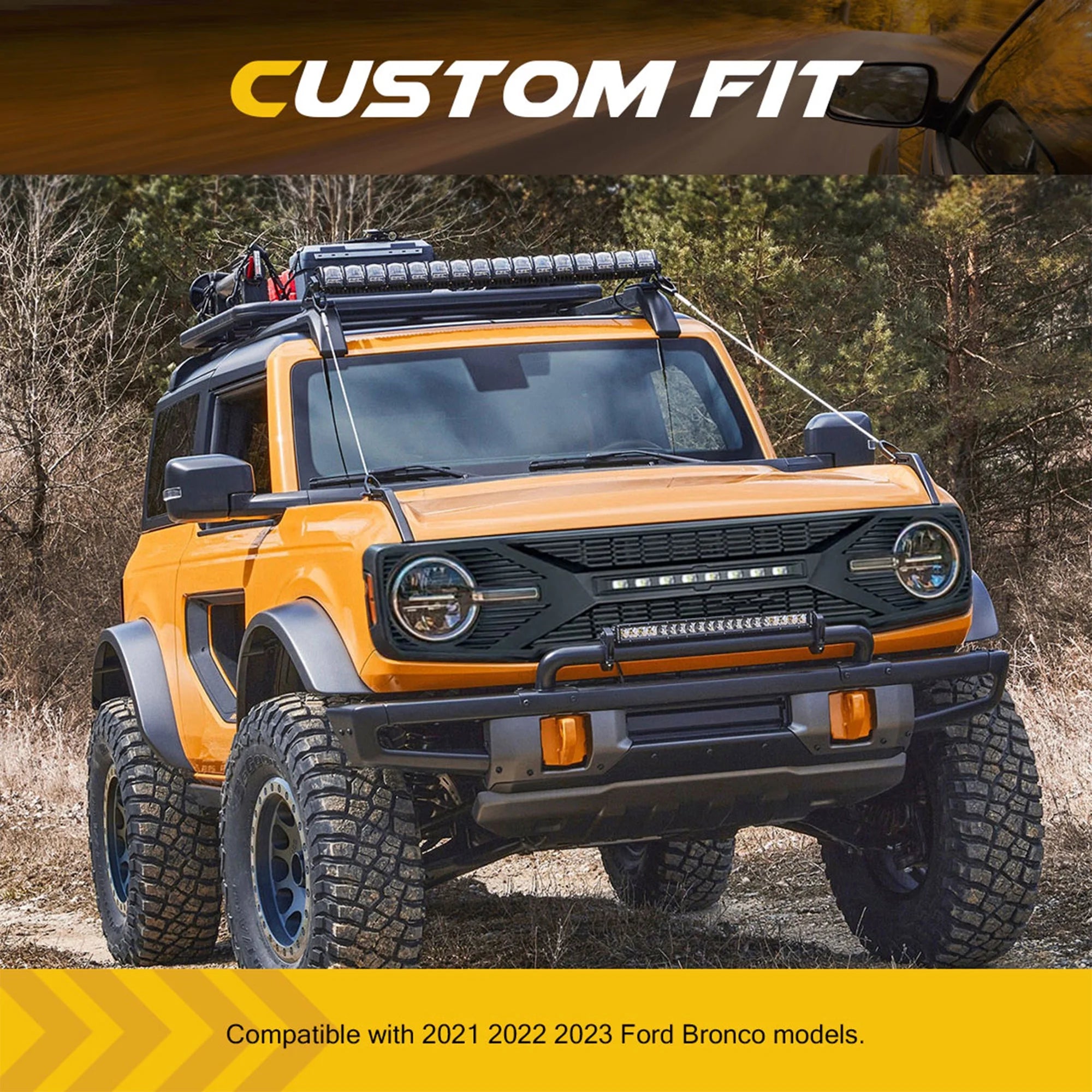 Grille with Lights for Ford Bronco A888