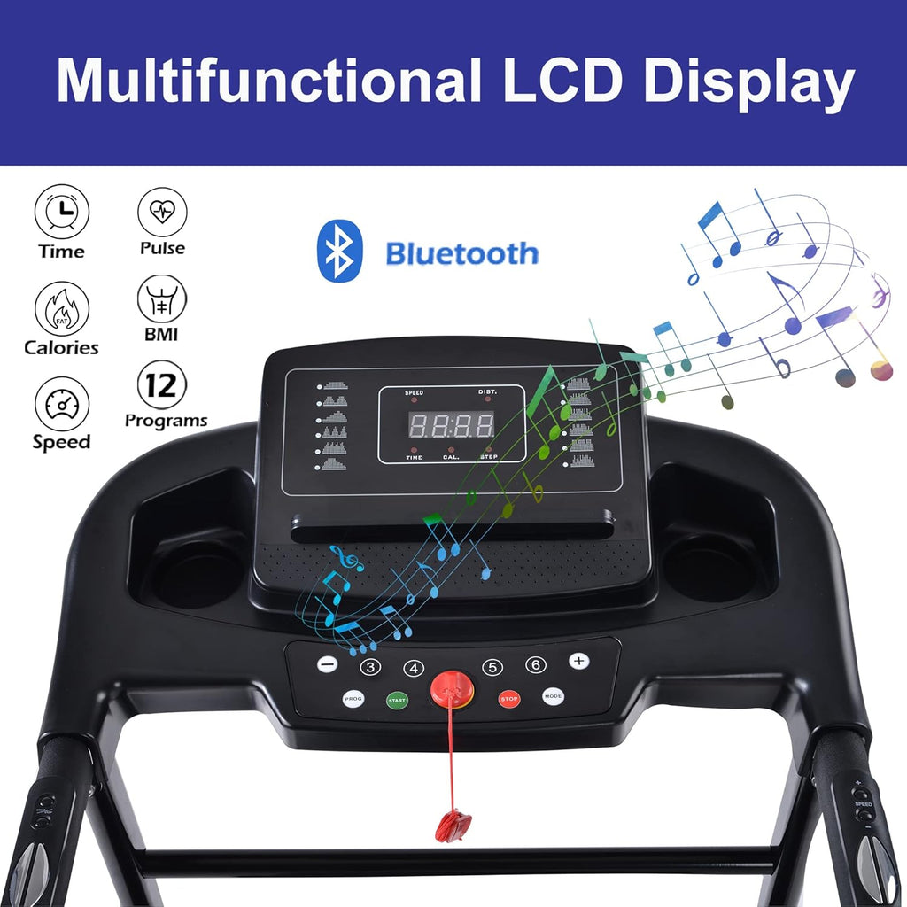 Compact Foldable Electric Treadmill with Incline and Bluetooth G8320