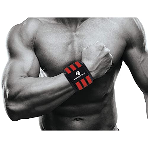 12" x 3" Weight Lifting Support Wrist Wraps with 2 Thumb Loops C579852