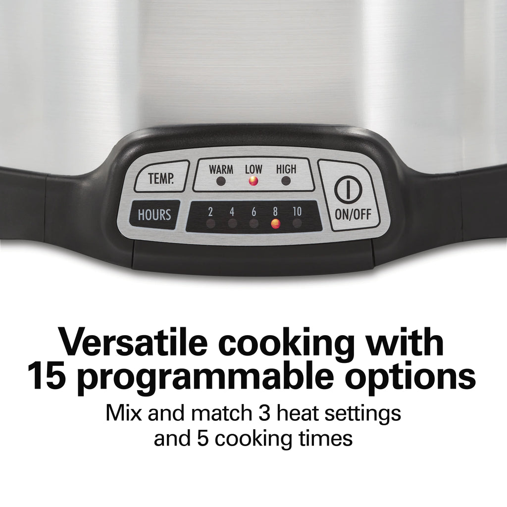 6 Quart Programmable Slow Cooker with Removable Crock T5282