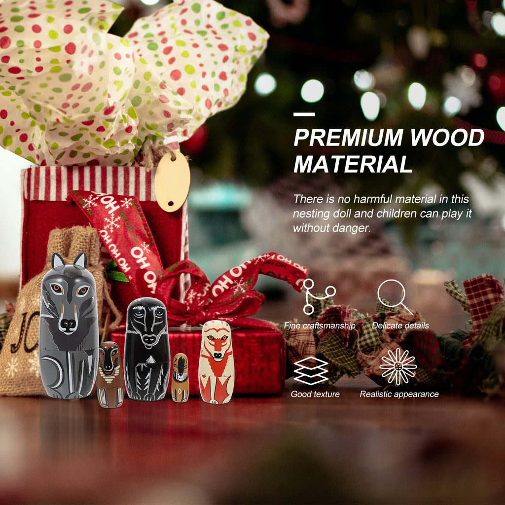 Painted Wooden Stacking Dolls B624