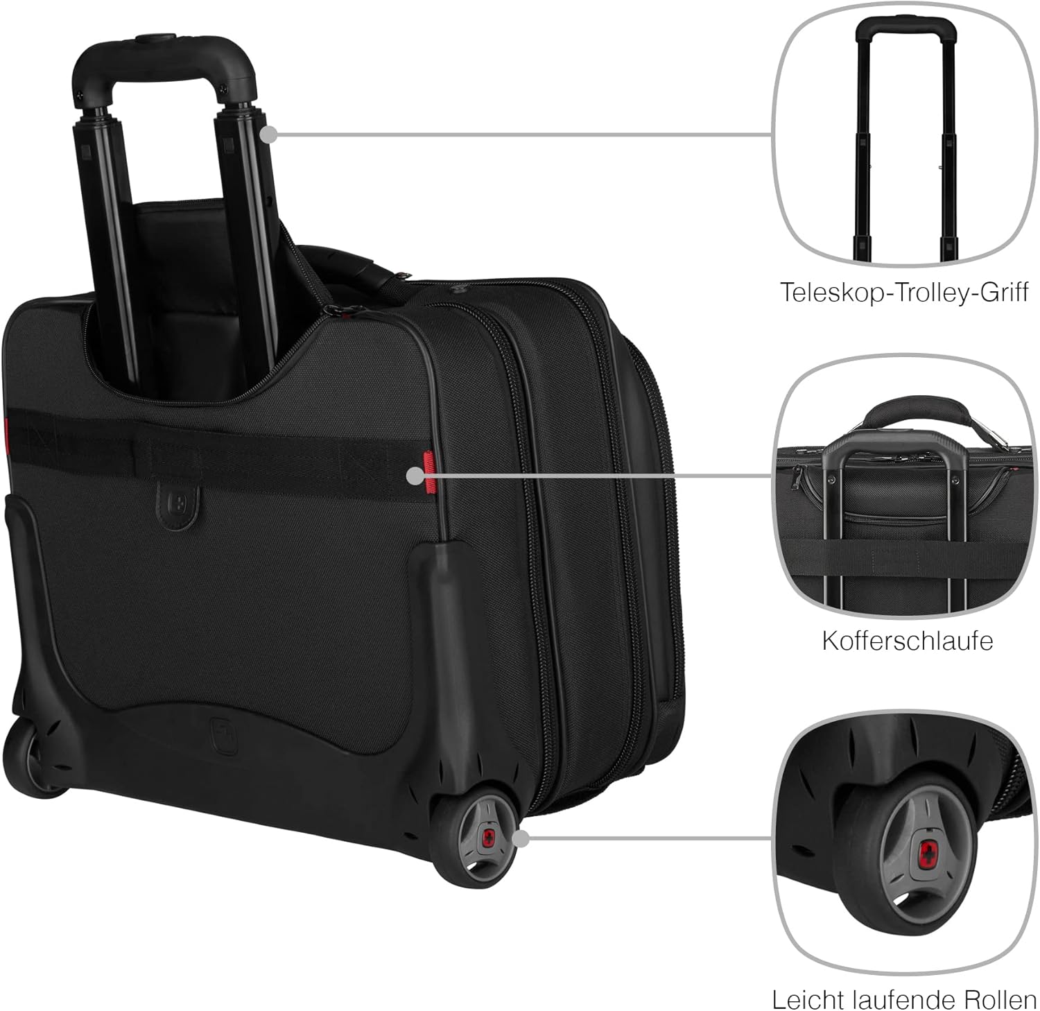 Rolling Case Blk Up To 17IN Laptop D392753
