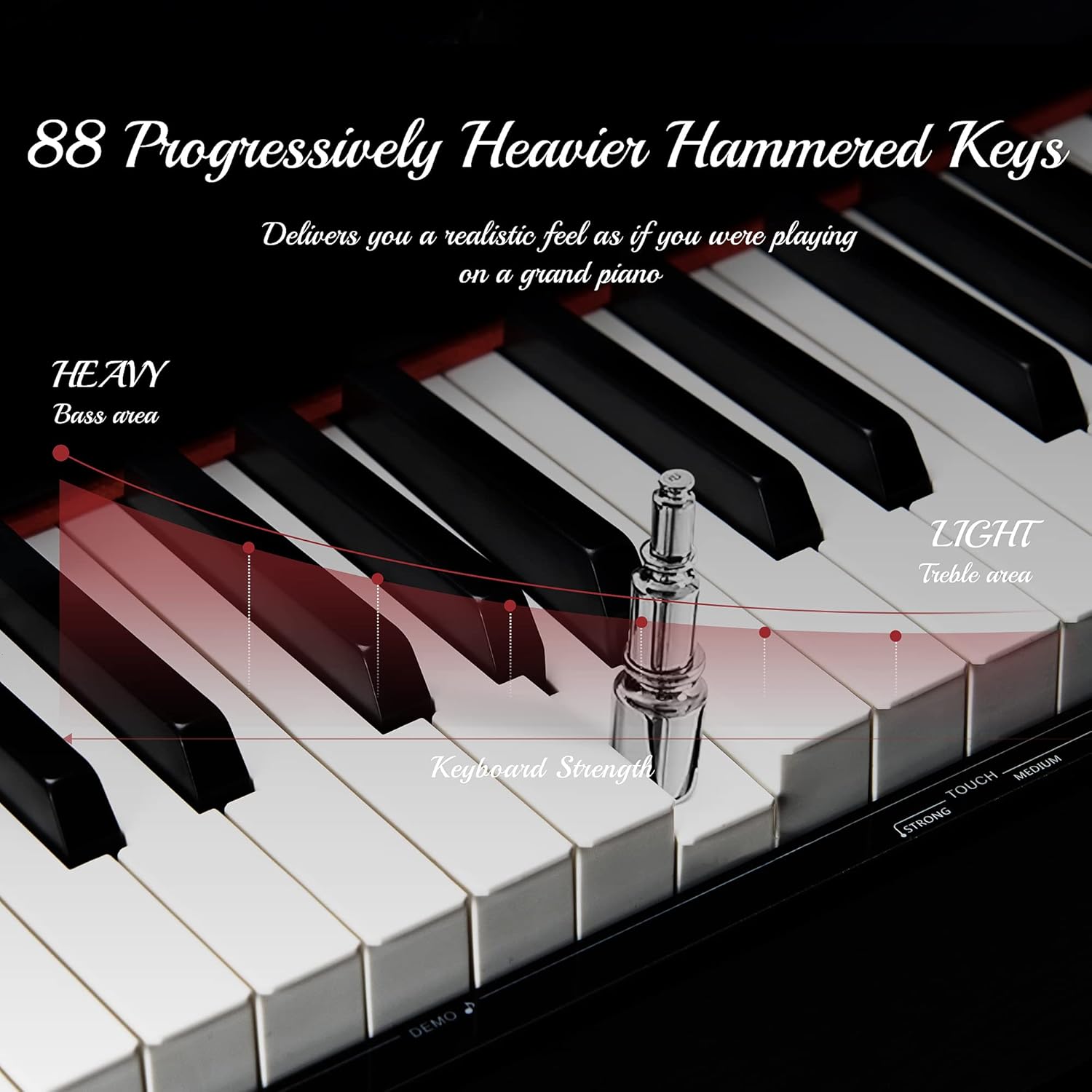 88 Keys Digital Piano Weighted Keys A99414
