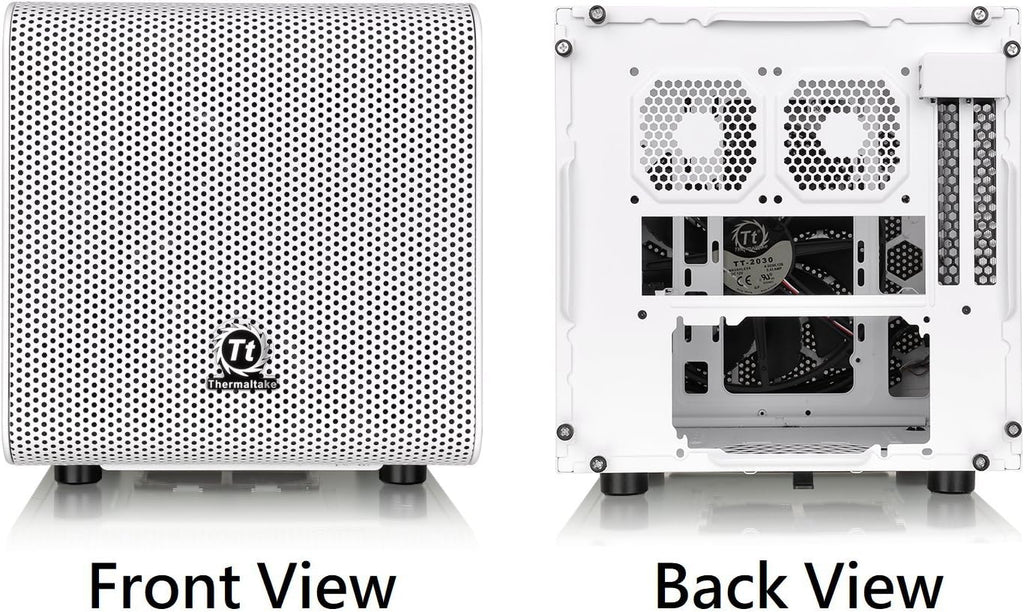 White Mini ITX Cube Computer Chassis Y597360
