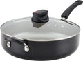 Black 6 Quart Nonstick Saute Pan with Lid R59450