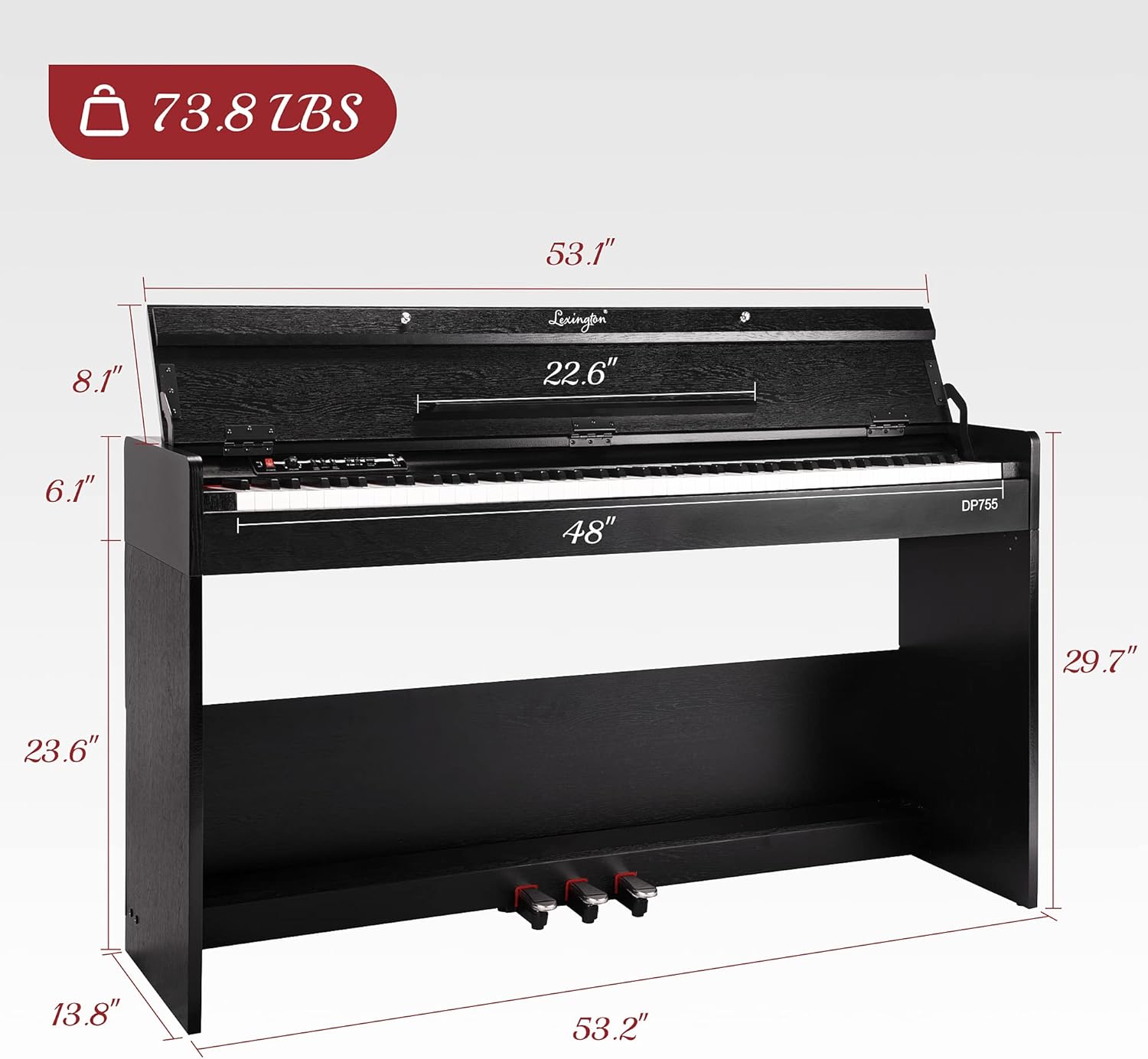 88 Keys Digital Piano Weighted Keys A99414
