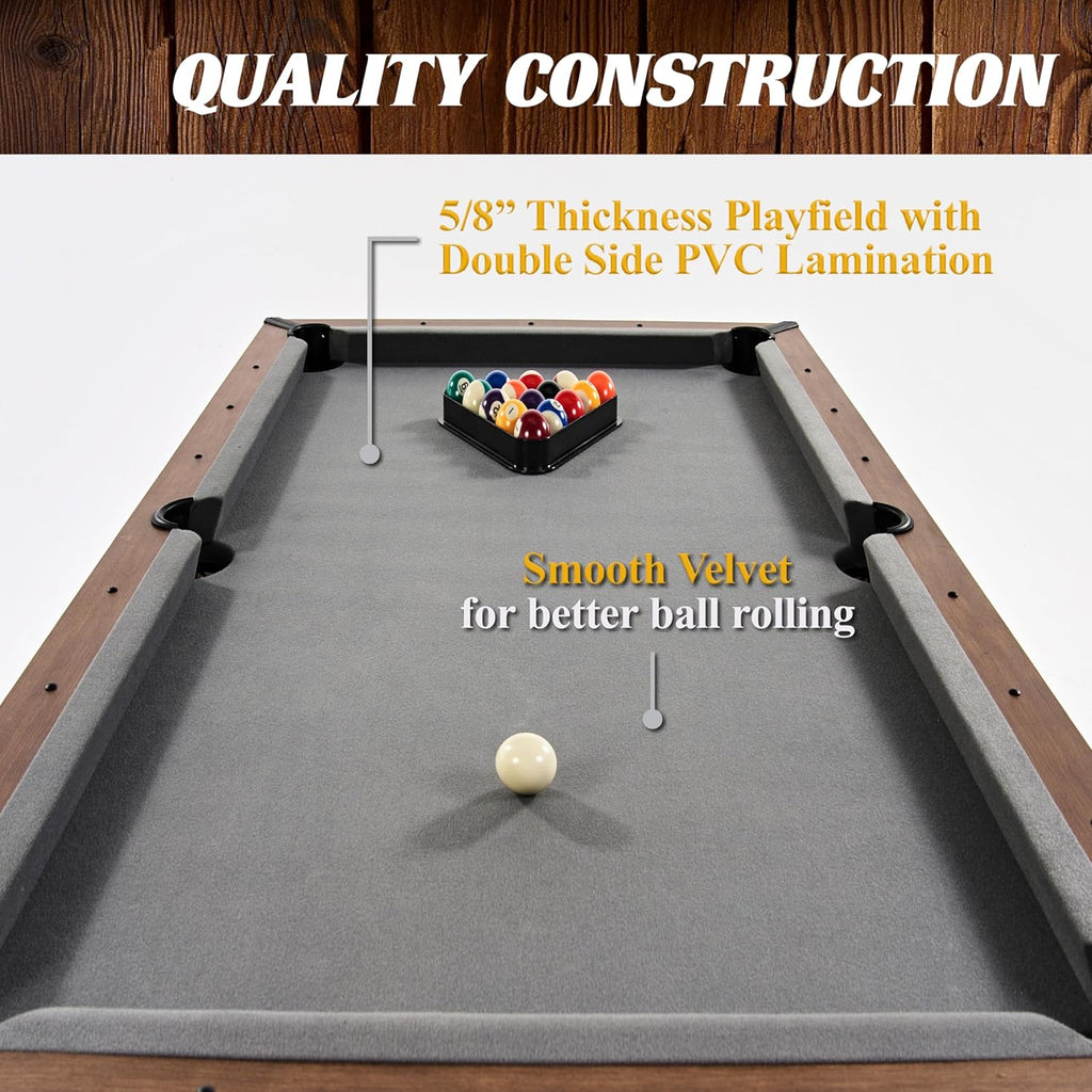 5.5' Drop Pocket Table with Pool Ball and Cue Stick Set I728727