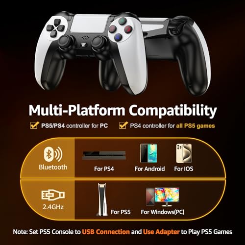 Wireless Controller for PS-5 Console with 3.5mm Audio Jack A803