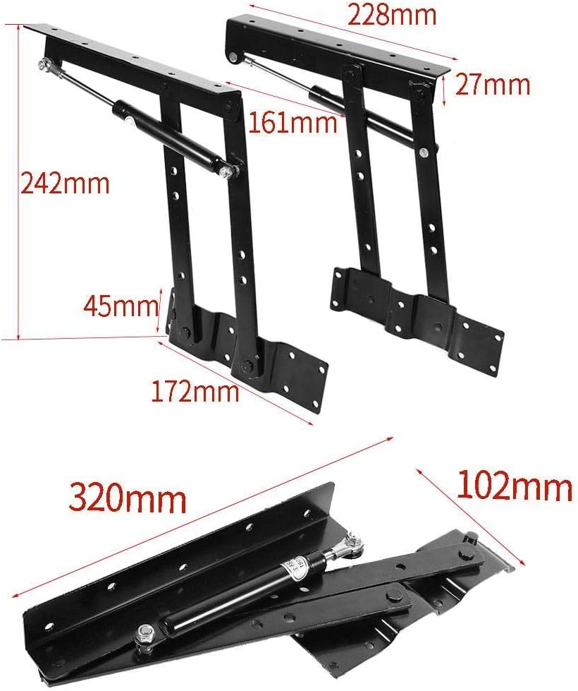 1 Pair Folding Lift up Furniture Hinge W647821