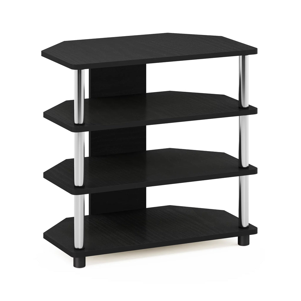 4-Tier TV Stand, Americano, Stainless Steel J637