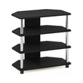 4-Tier TV Stand, Americano, Stainless Steel J637