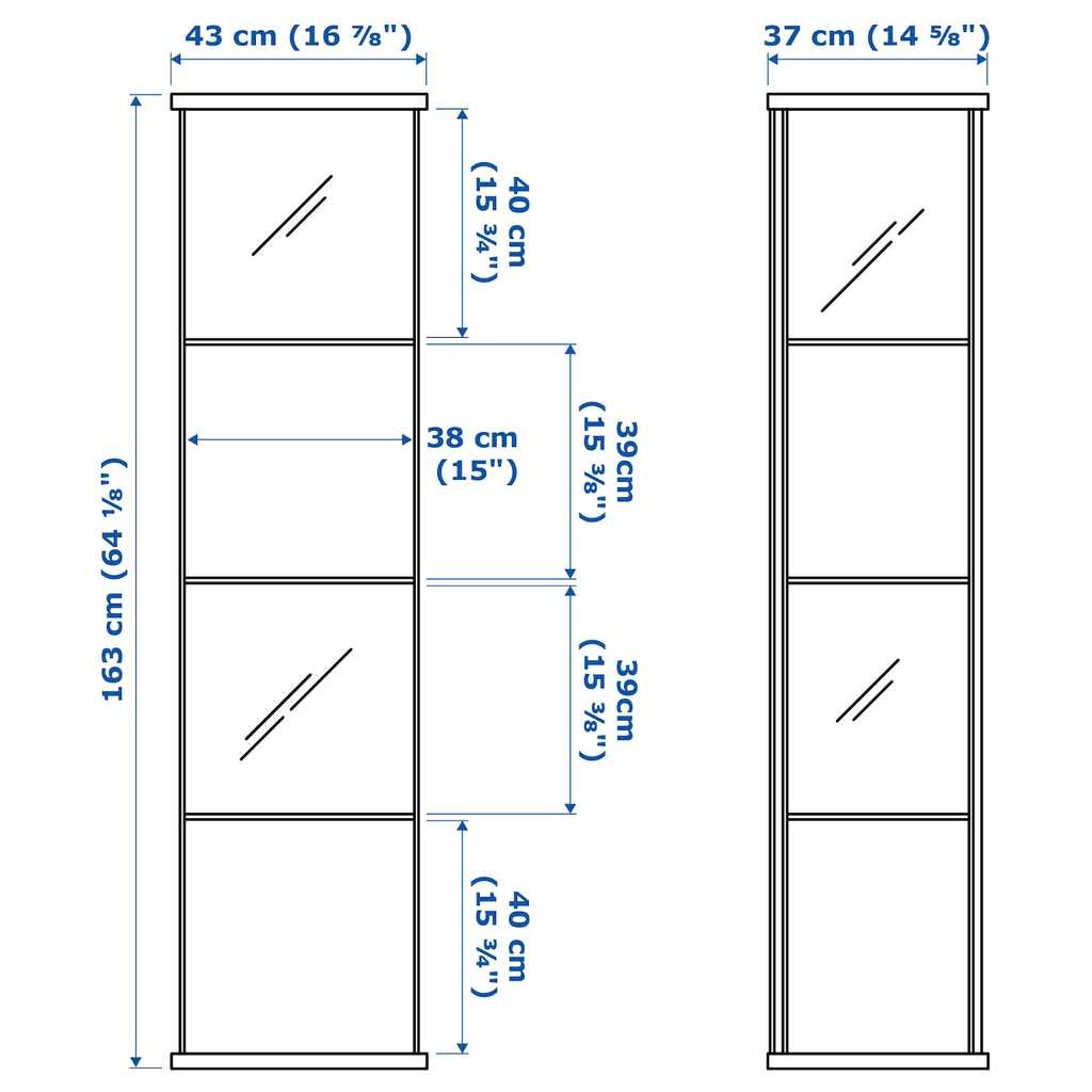 White Glass-Door Cabinet O491