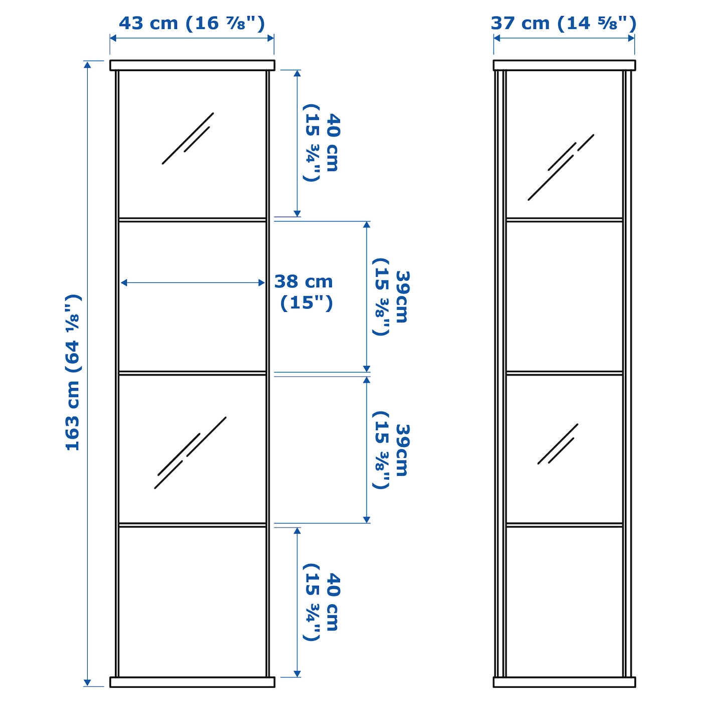 White Glass-Door Cabinet O491