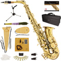 E Flat Alto Saxophone with Case, Mouthpiece, Stand, Reeds, Cloths A8078