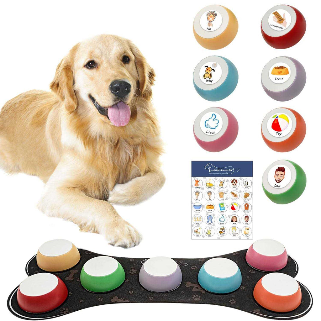 7 Dog Talking Button Set Recordable Training Buzzers Z14865