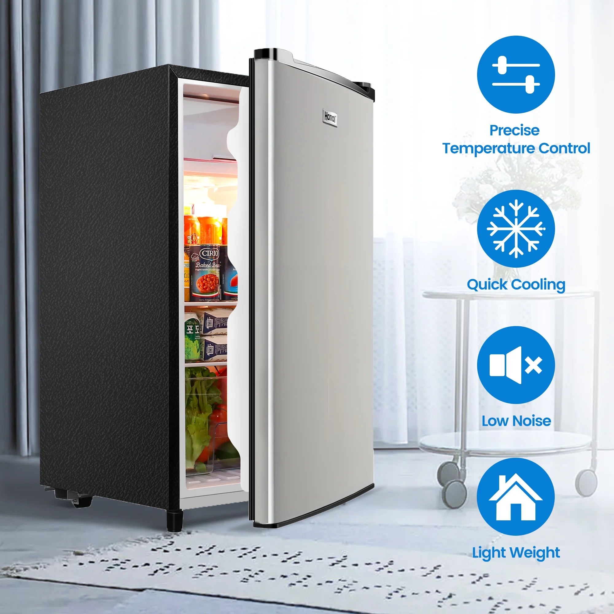 3.2 Cu ft Single Door Mini Fridge Z547