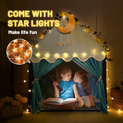 Pink Kid Tent with Mat and Star Lights C7552
