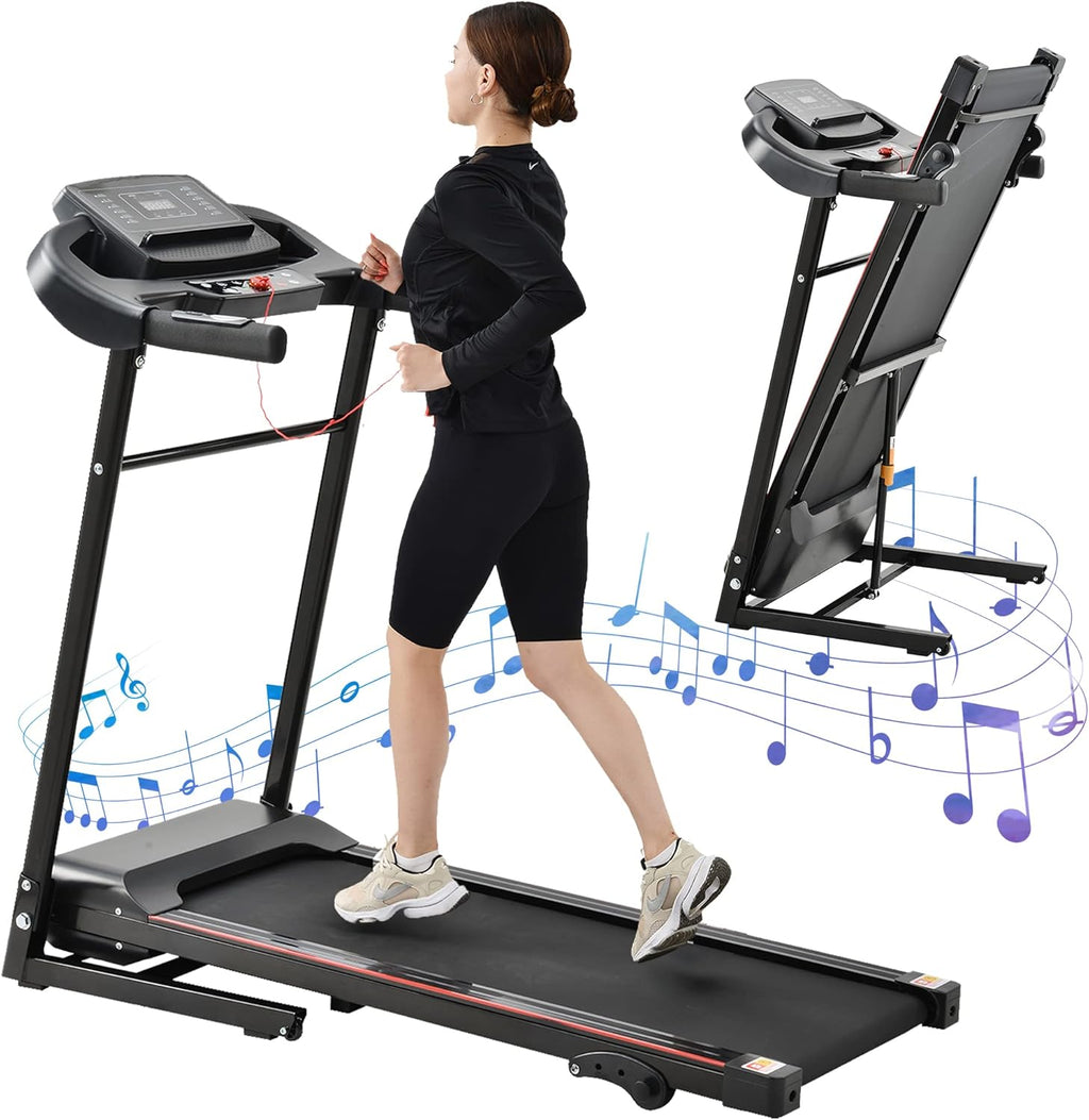 Compact Foldable Electric Treadmill with Incline and Bluetooth G8320