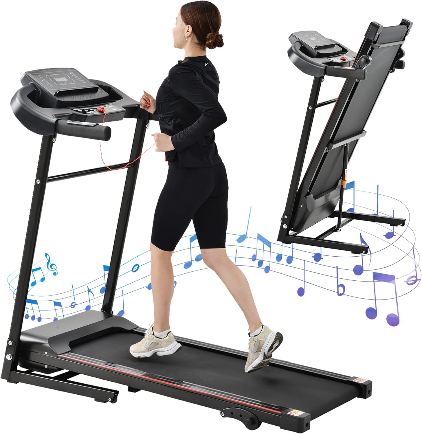Compact Foldable Electric Treadmill with Incline and Bluetooth G8320