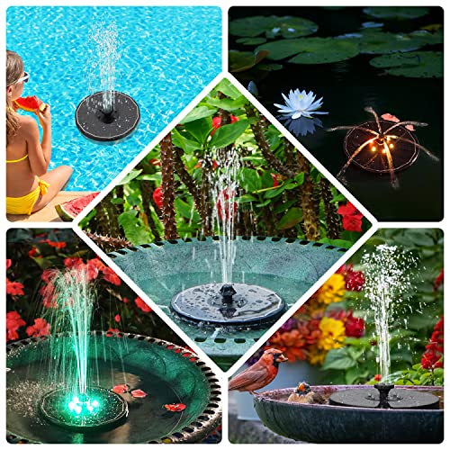3.5W Solar Bird Bath Fountain with Color LED Lights K35510