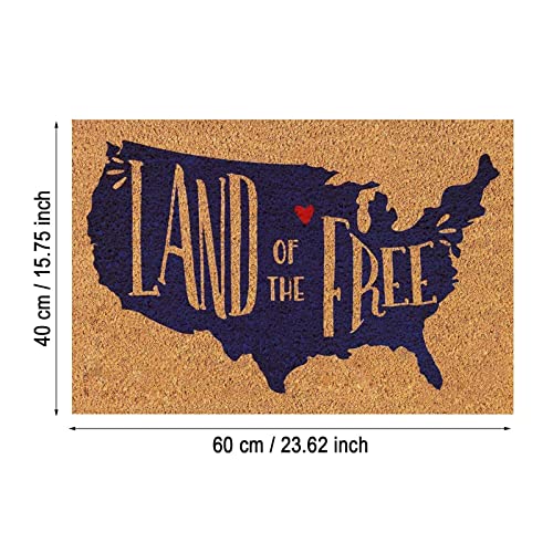 Patriotic 23×16 Inches Coir Door Mat Q2708