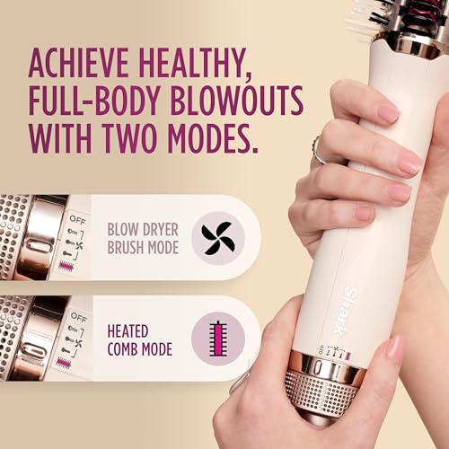 SmoothStyle Heated Comb + Blow Dryer Brush with Heat Resistant Storage Bag J3828