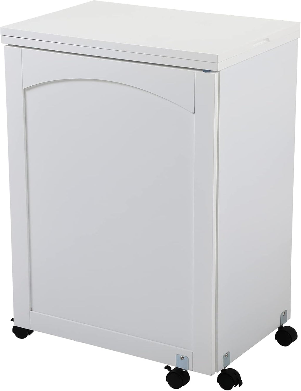 White Foldable Sewing Table with Storage Z76810