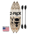 2 Pack Fishing Kayak with Paddles, Tan K5999