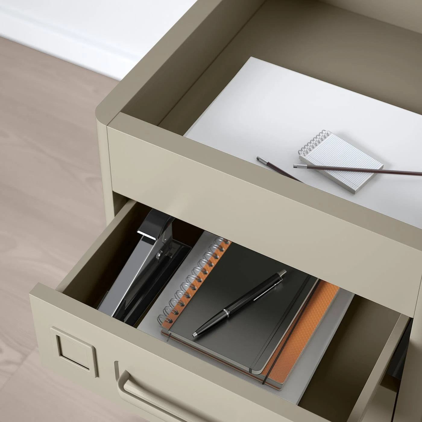 Beige Drawer Unit on Casters B713