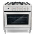 Stainless Steel Dual Fuel Range with Convection Oven I920