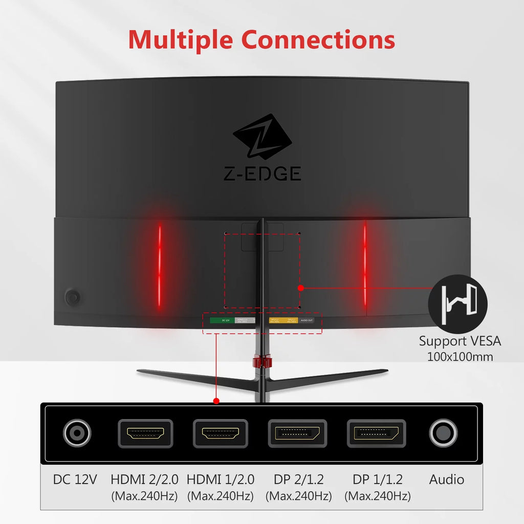 27-Inch Curved Gaming Monitor 240Hz 1ms Full HD LED Monitor G137022