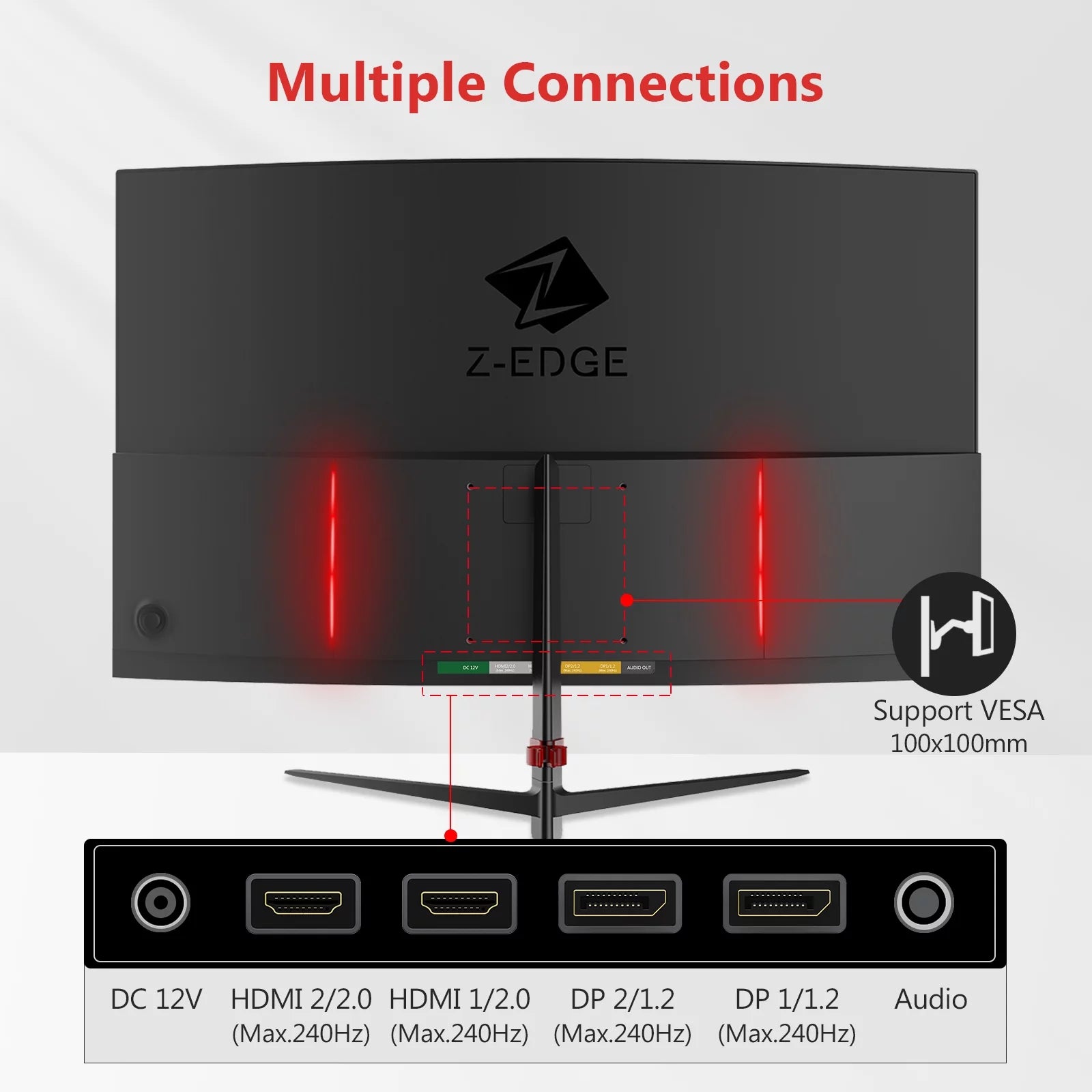 27-Inch Curved Gaming Monitor 240Hz 1ms Full HD LED Monitor G137022