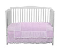 3 Piece Crib Bedding Set Lavender B733868