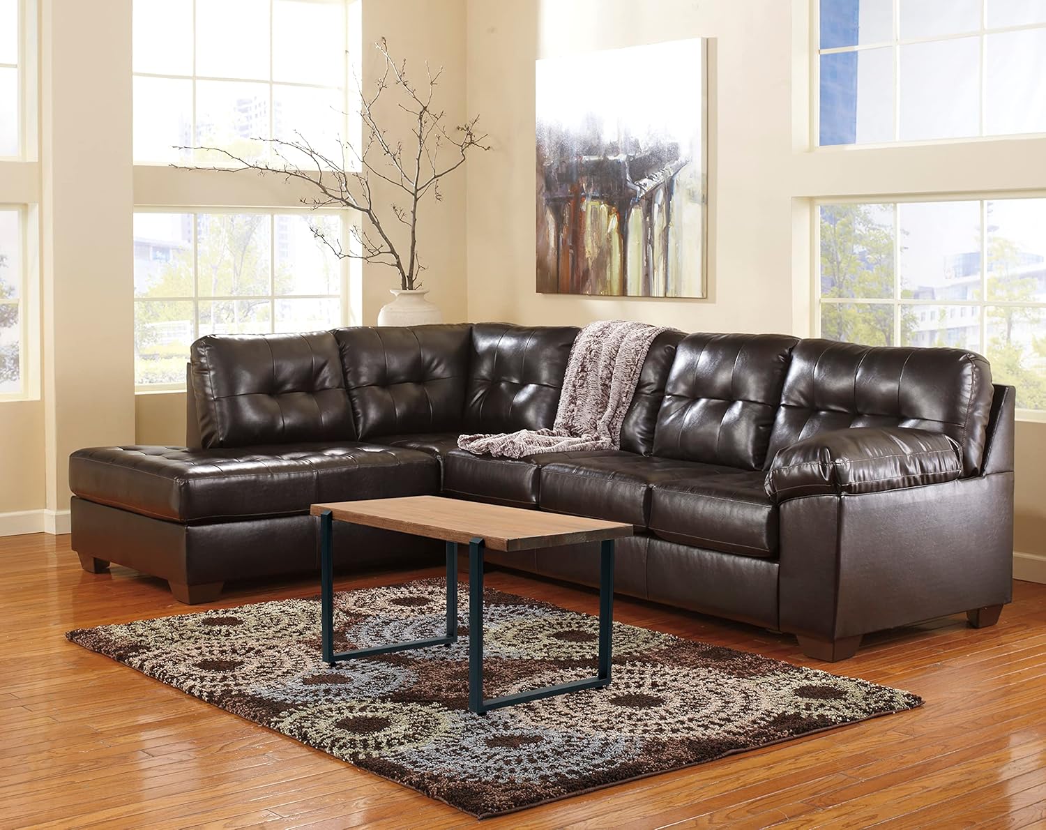 39'' Live Edge Solid Wood Rustic Coffee Table N237