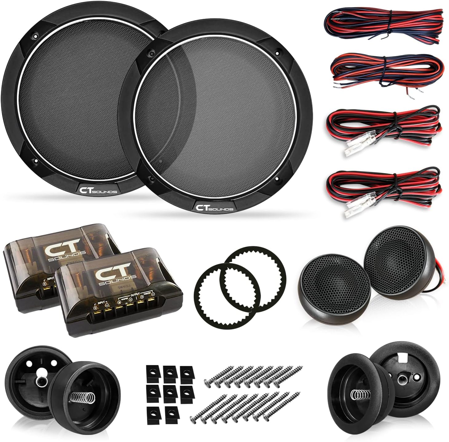 2-Way 6.5” 320 Watt Component Car Speaker Set L635648