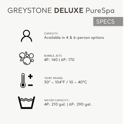 6 Person 77" x 28" Spa Set with Cover and Control Panel P83547