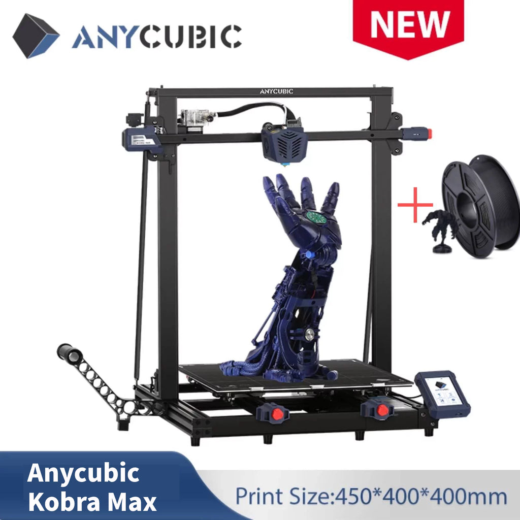 Black FDM 3D Printer with 1 kg PLA O17831