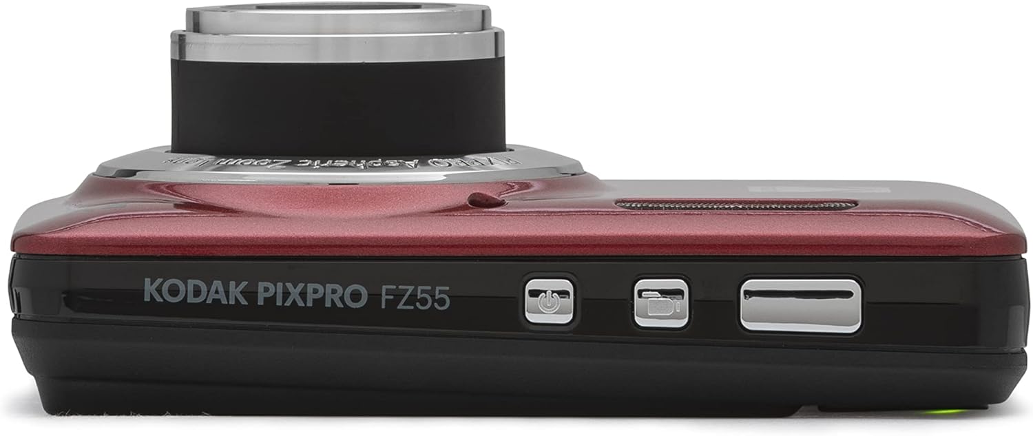 16MP 28mm Wide-Angle Digital Camera (Red) + Accessories Bundle M235