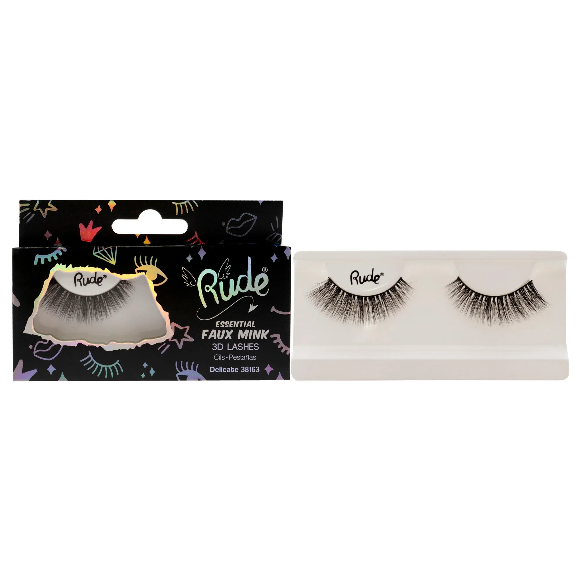 1 Pc Pair Faux Mink 3D Lashes W3836