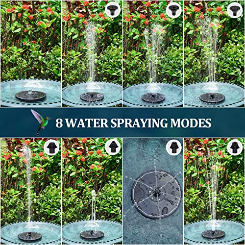 3.5W Solar Bird Bath Fountain with Color LED Lights K35510