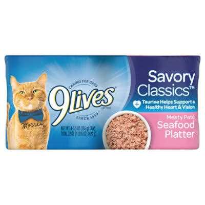 9Lives Meaty Pat Seafood Platter Wet Cat Food M552
