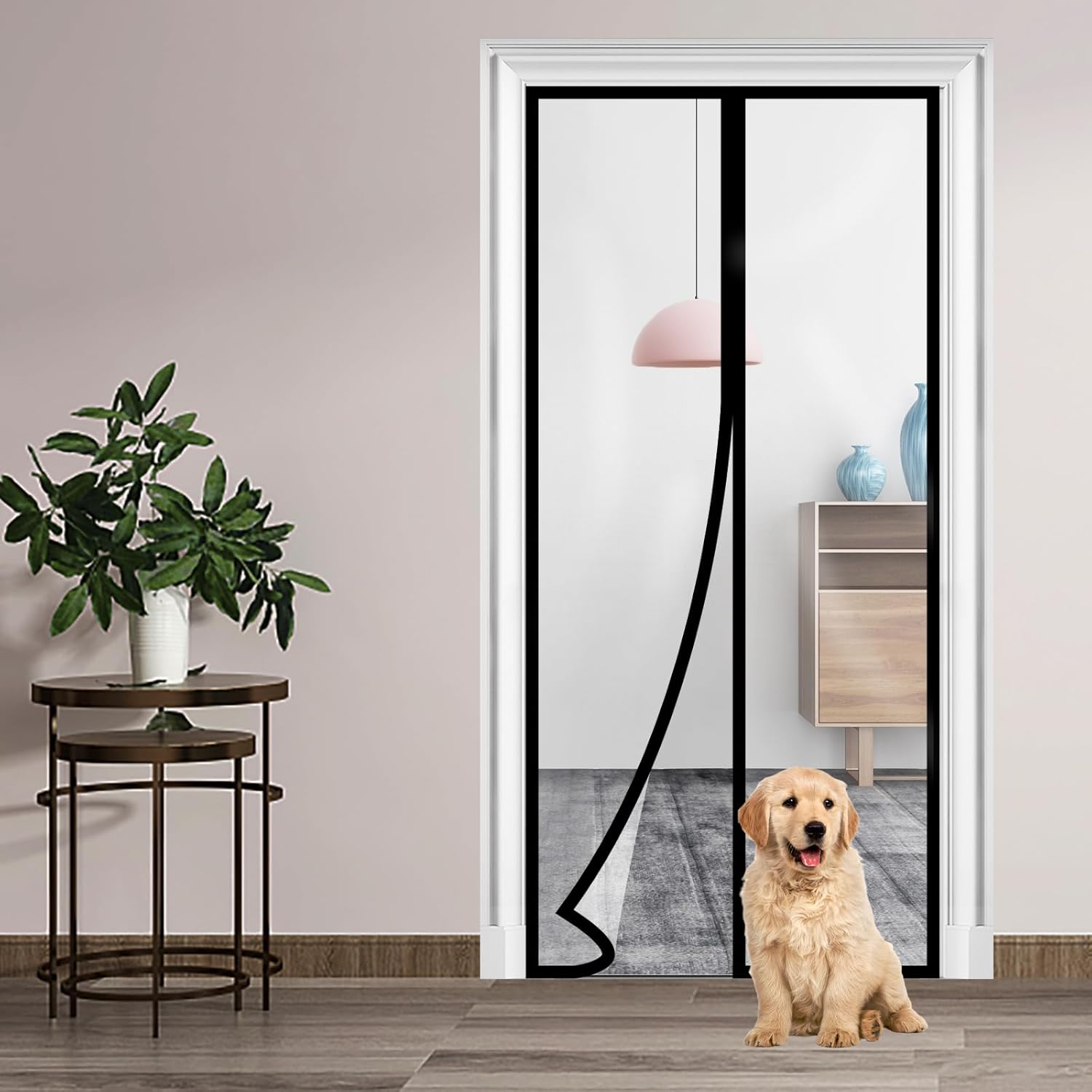 Magnetic Thermal Insulated Door Curtain, Fits Doors Up to 34" x 80" V302