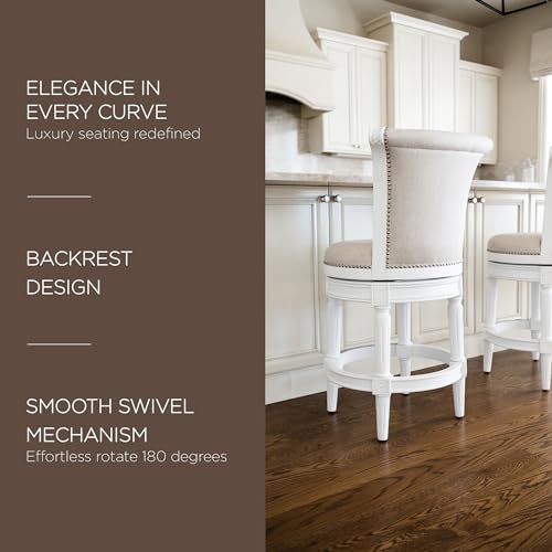 Reclaimed Oak Finish Ash Grey Fabric Upholstered Barstool with Back U82401