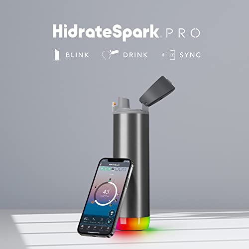 Black 21oz Smart Water Bottle with Bluetooth L60073