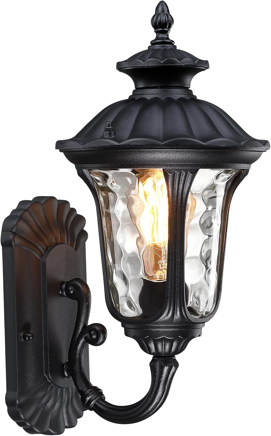 Black 15.6'' Waterproof Outdoor Wall Light Fixture E72862