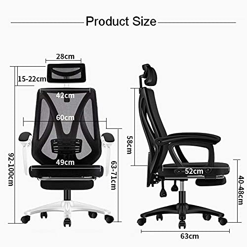 White Frame Green Net Gaming Racing Chair with High Back Z1644