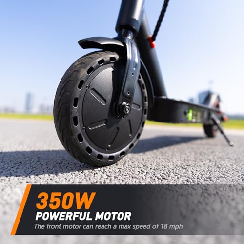Electric Scooter with 500W Motor, 22 MPH Top Speed, 23 Miles Range, 10" Pneumatic Tires F75116